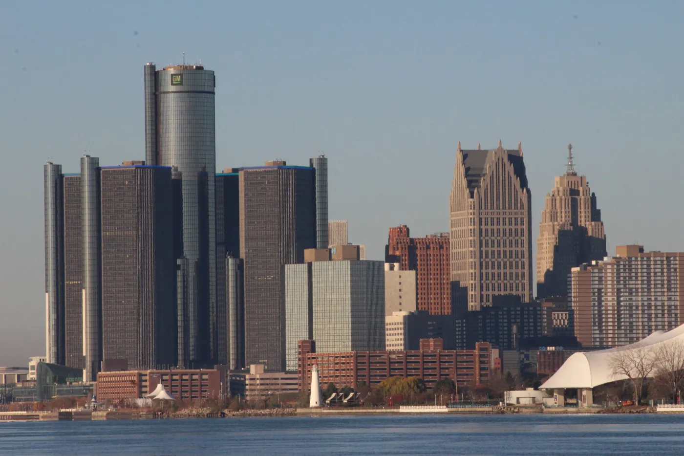 Detroit city skyline