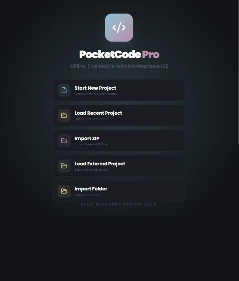 PocketCode Pro Screenshot