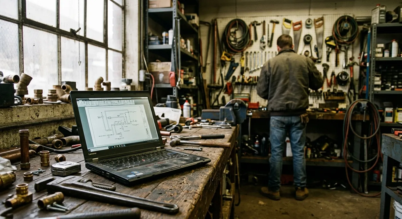 Trades business owner analyzing local services ads vs standard google ads performance