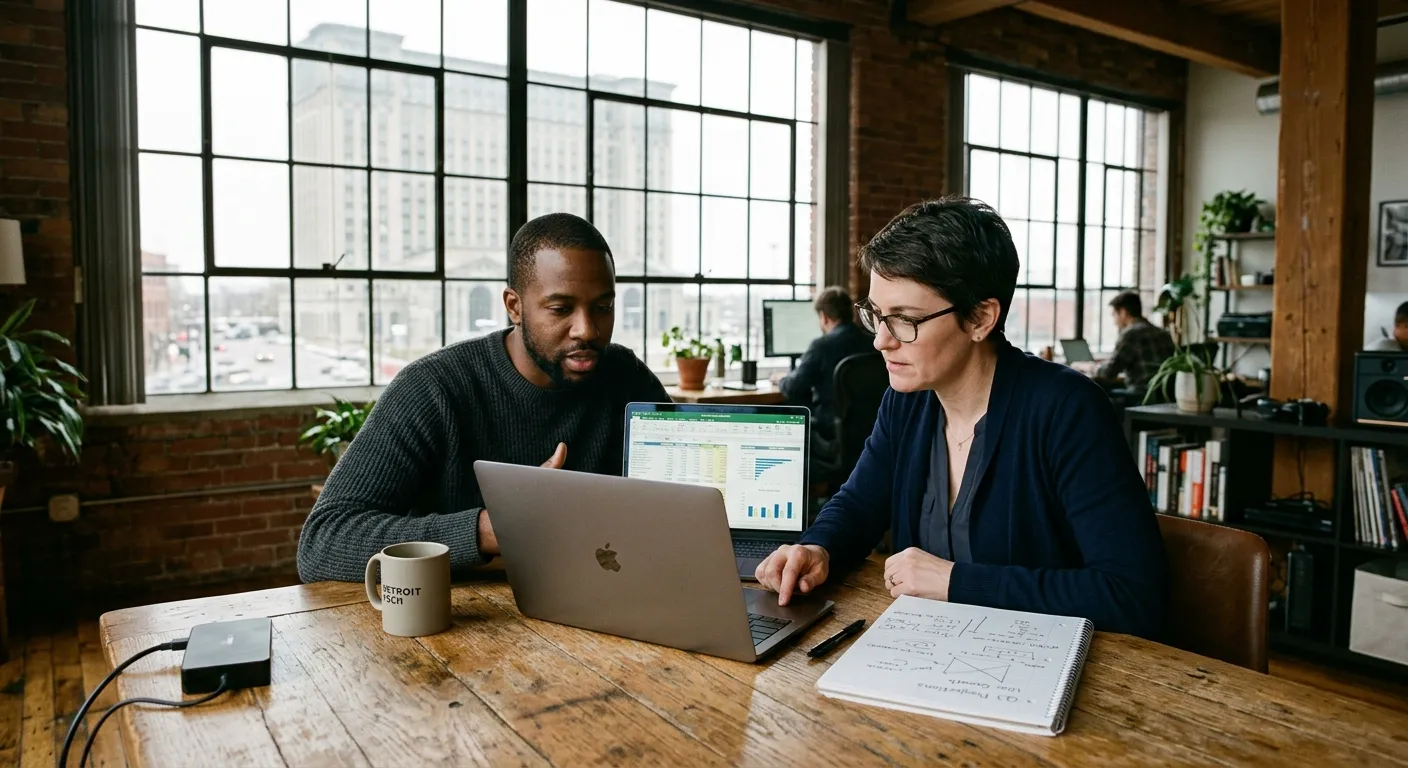Detroit high tech venture capital auditing concept