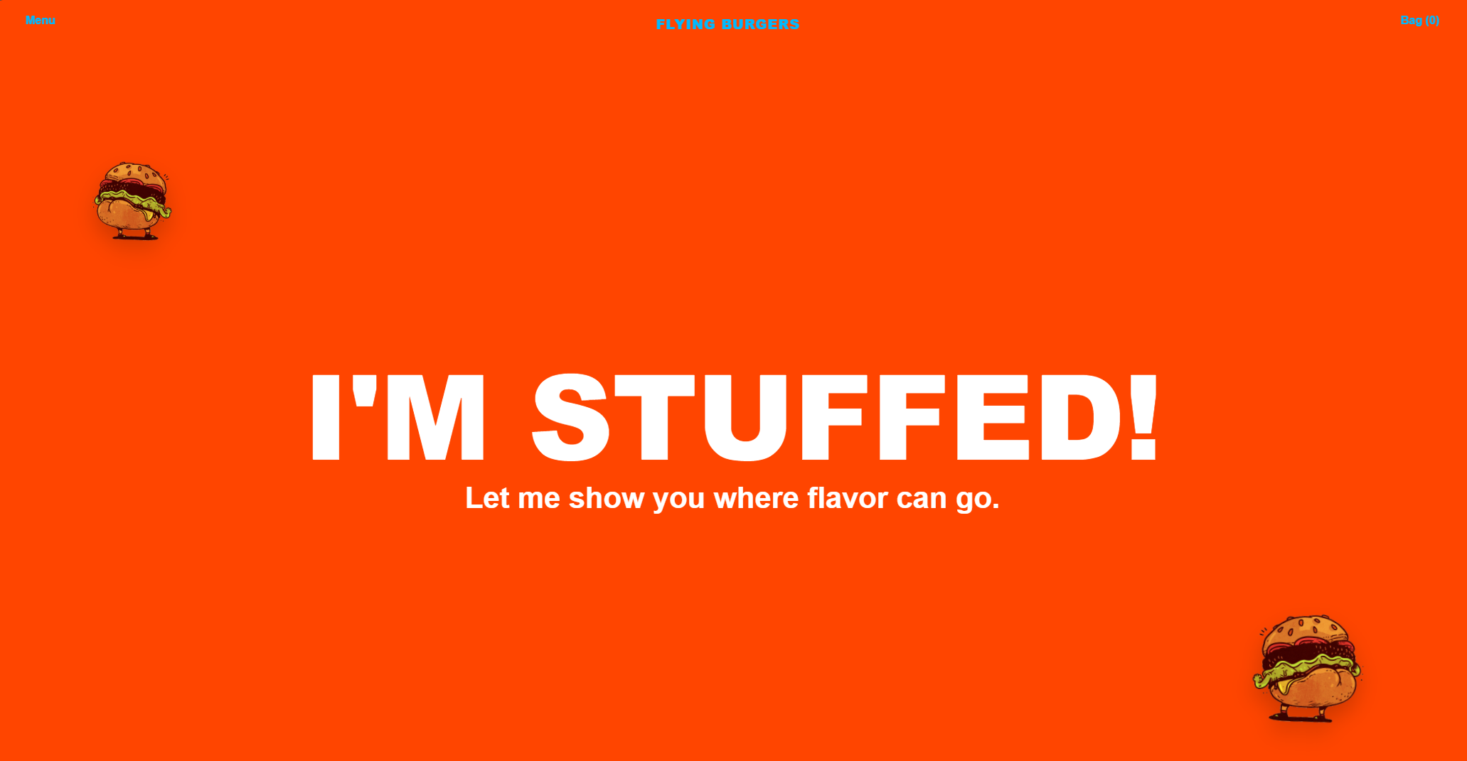 Restaurant online ordering portal homepage design