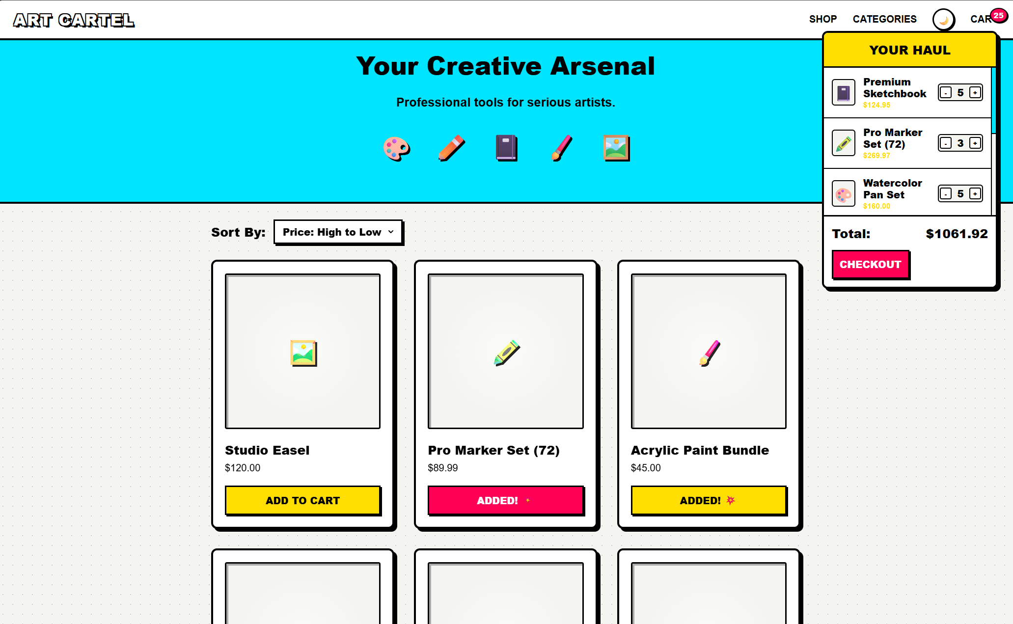 E-commerce detailed product page and seamless checkout design